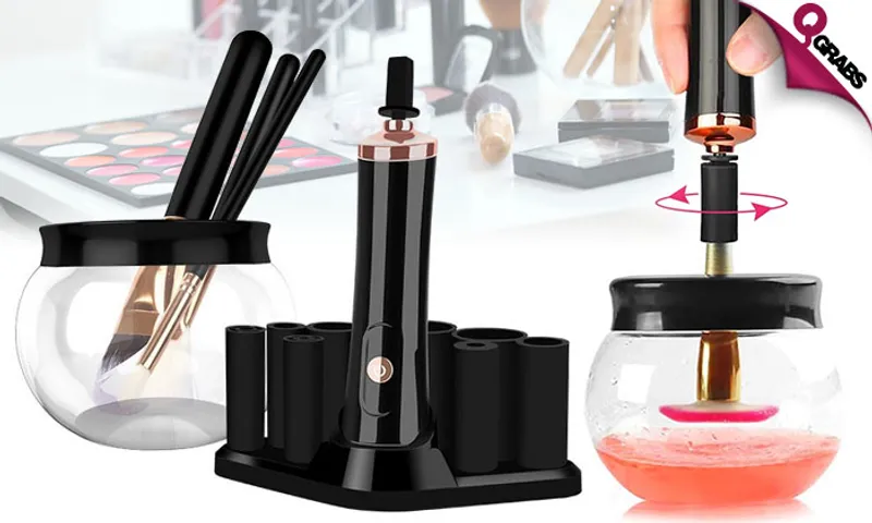 Portable Electronic Makeup Brush Cleaner & Dryer!